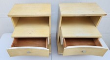 MCM Vintage Three Tier Kent Coffey The Sovereign Nightstands End Tables Blonde