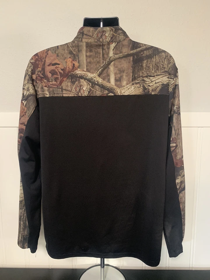 MOSSY OAK - Breakup Infinity Long Sleeve pull over shirt w/zip collar Camo print - Image 2 of 2