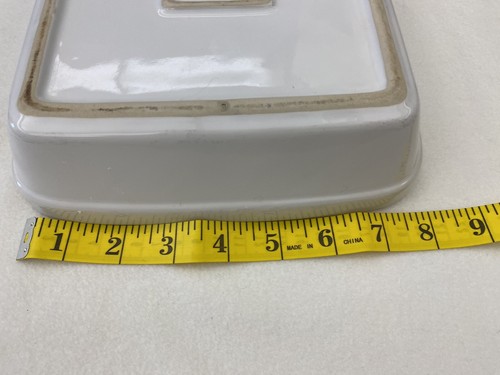 White Glass 10" x 8" Casserole Not Branded - Picture 7 of 8
