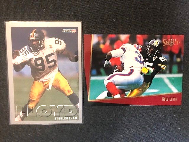NFL - Greg Lloyd 1993 Fleer & 1993 Select Football - Steelers