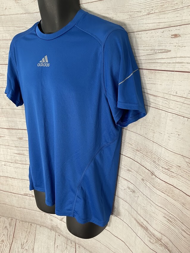 Adidas Running Climalite Men's Blue Short Sleeve T-Shirt Size L