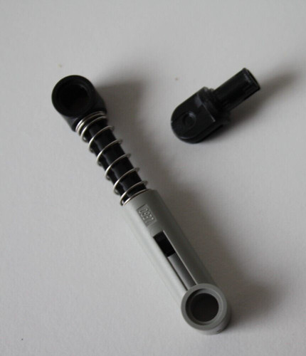 LEGO® Technic Federbein Stoßdämpfer mit Verbinder, Ersatzteile schwarz grau