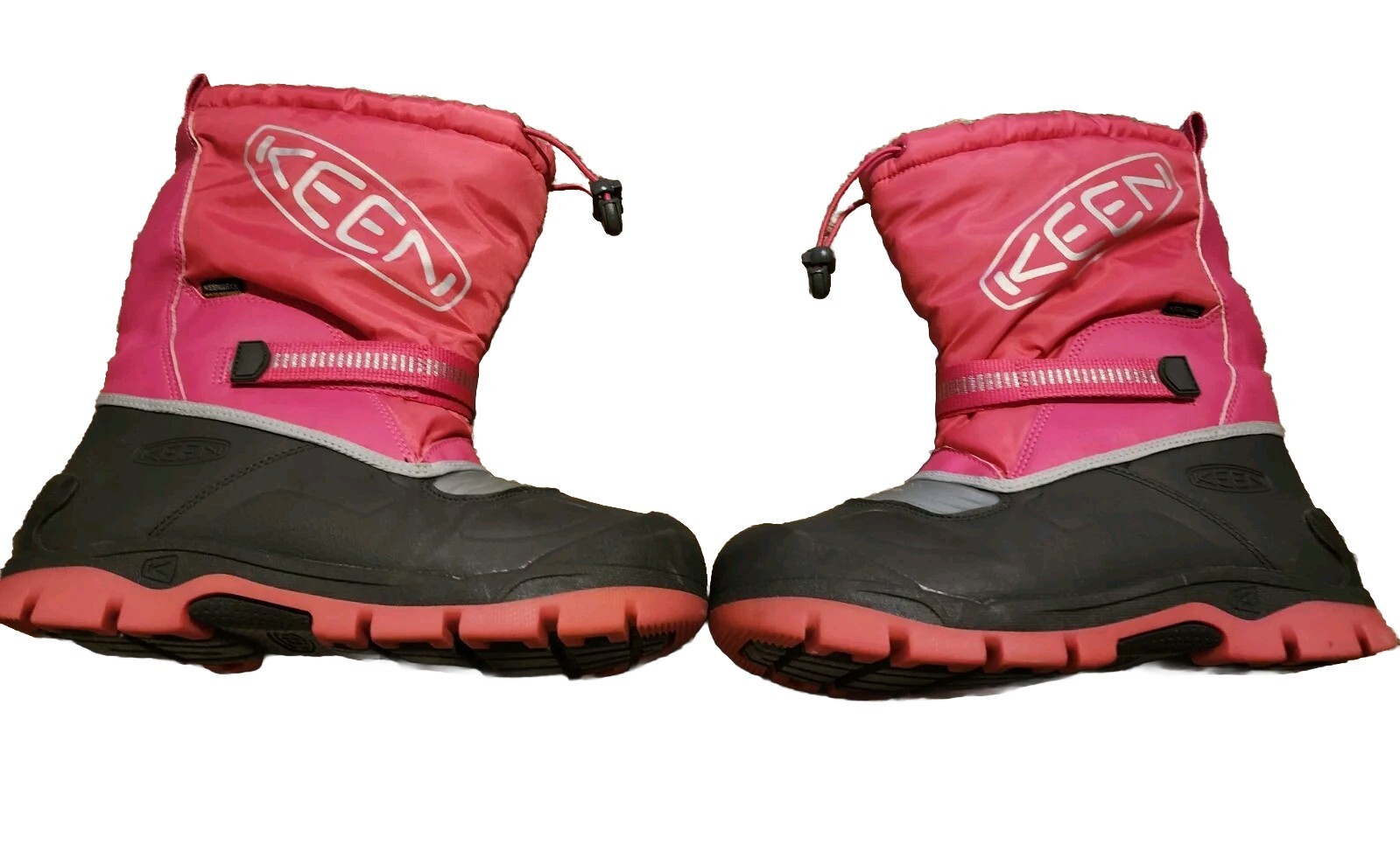 Stivali da neve KEEN bambini troll invernali isolati impermeabili rosa fucsia taglia 4