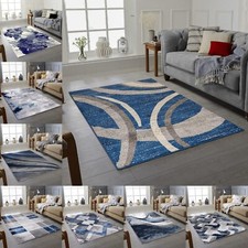 Dark Navy Blue Rug Small Extra Large Grey Big Plain Floor Rugs Thick Soft Pile