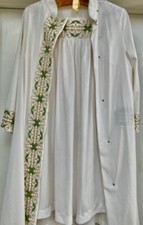 Rare Antique Two Piece Nightgown And Robe Sheer Lingerie Set. Size Small
