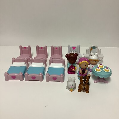 Early Learning Centre Happyland Cherry Lane Cottage Figures & Furniture Lot READ