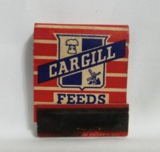 Vintage Cargill Feeds Animal Nutrition Agriculture Matchbook Advertising Matches