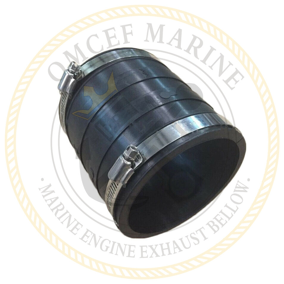 OMC Sterndrive upper pipe - lower exhaust hose 913592 / 778066 / 3852742 w/clamp