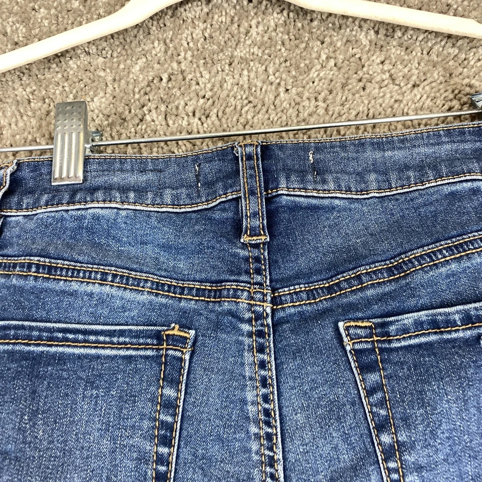 Curto Feminino Bullhead Denim Co. Super Stretch 23 Azul Cintura Baixa Algemado - Imagem 4 de 4