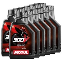 MotoröL Motul 4T 15W-50 Synthetisch 300V Factory Line Road Racing 12 X 1 Liter