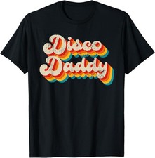 Disco Costume 70s Vintage Men Women Retro Disco Daddy T-Shirt