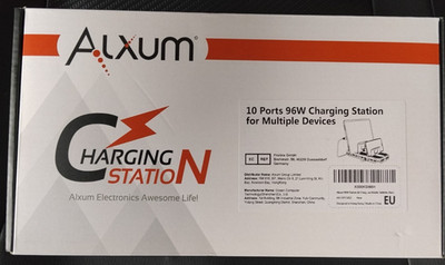 10 Ports 96 W Charging Station Schnellladung - 10 Geräte Turbo Aufladung ! ALXUM