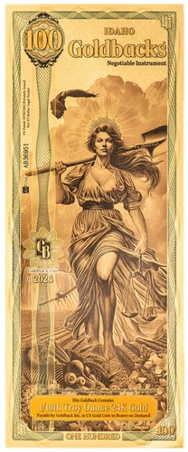2026 Idaho 100 Goldback *ALPHA SERIES* (Libertas, Liberty)