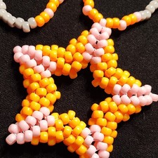 Beaded Necklace Star Pendant Charm, Multicolo...