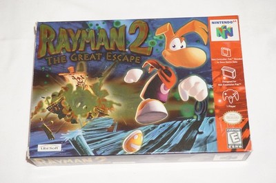Rayman 2 (Nintendo 64 N64) Complete in Box w/ Reg & Tattoo Variant CIB