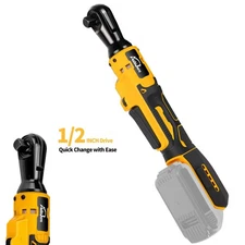 Brushless 1/2'' Cordless Ratchet Wrench Right Angle Body For Dewalt Battery 20V