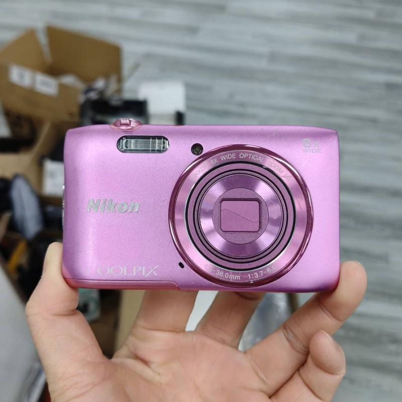 Pink - Nikon COOLPIX S3600 20.1MP 8x Optical zoom Compact Digital