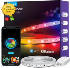 Rgbic Led Strip Lights 164 Ft Smart Bluetooth App Control Music Bedroom Decor