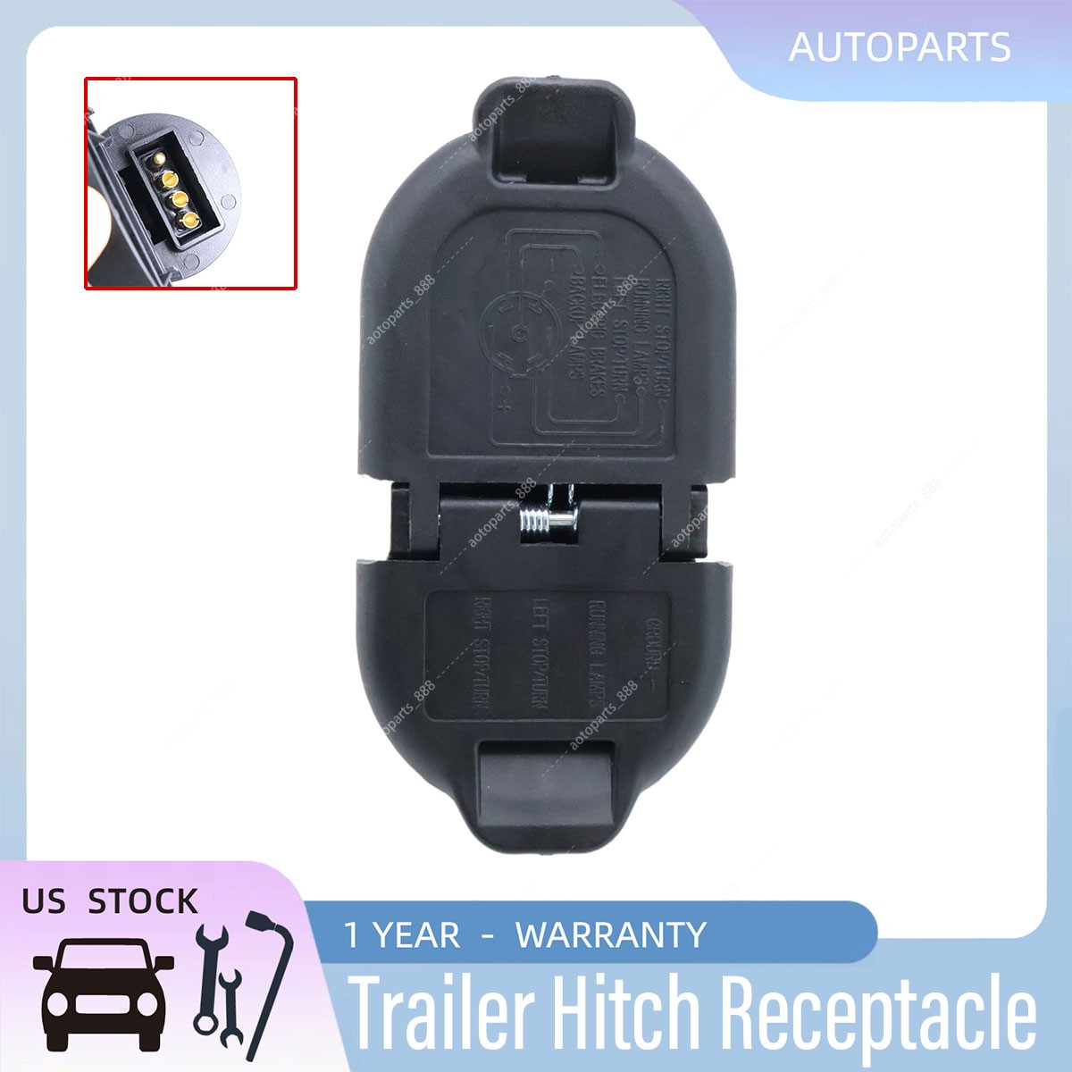 84955755 For 23-25 GMC Canyon Chevrolet Colorado Trailer Wiring Receptacle Plug