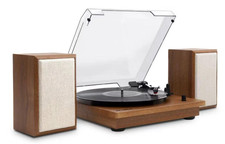 Victrola The Kingfield Bluetooth Record Player Shelf System