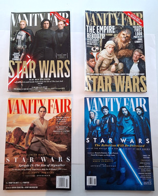 Lot of 4 STAR WARS Vanity Fair Magazines  2015  2017  2019  2022  Leibovitz