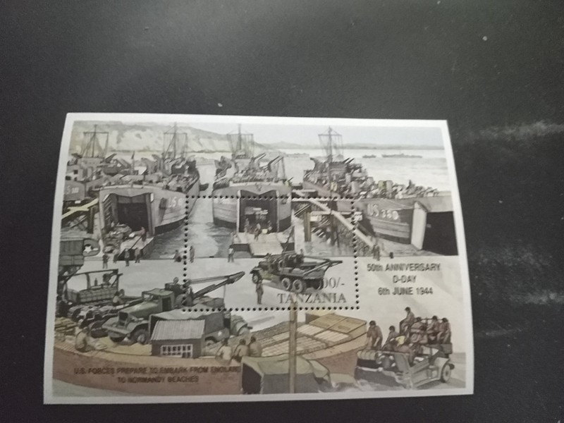 1994 TANZANIA 5Oth ANNIVERSARY OF D DAY MINI SHEET