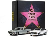 Ford Capri Mk2 2.0S Diamond White and Jaguar XJ6 Diecast Corgi Screen Stars