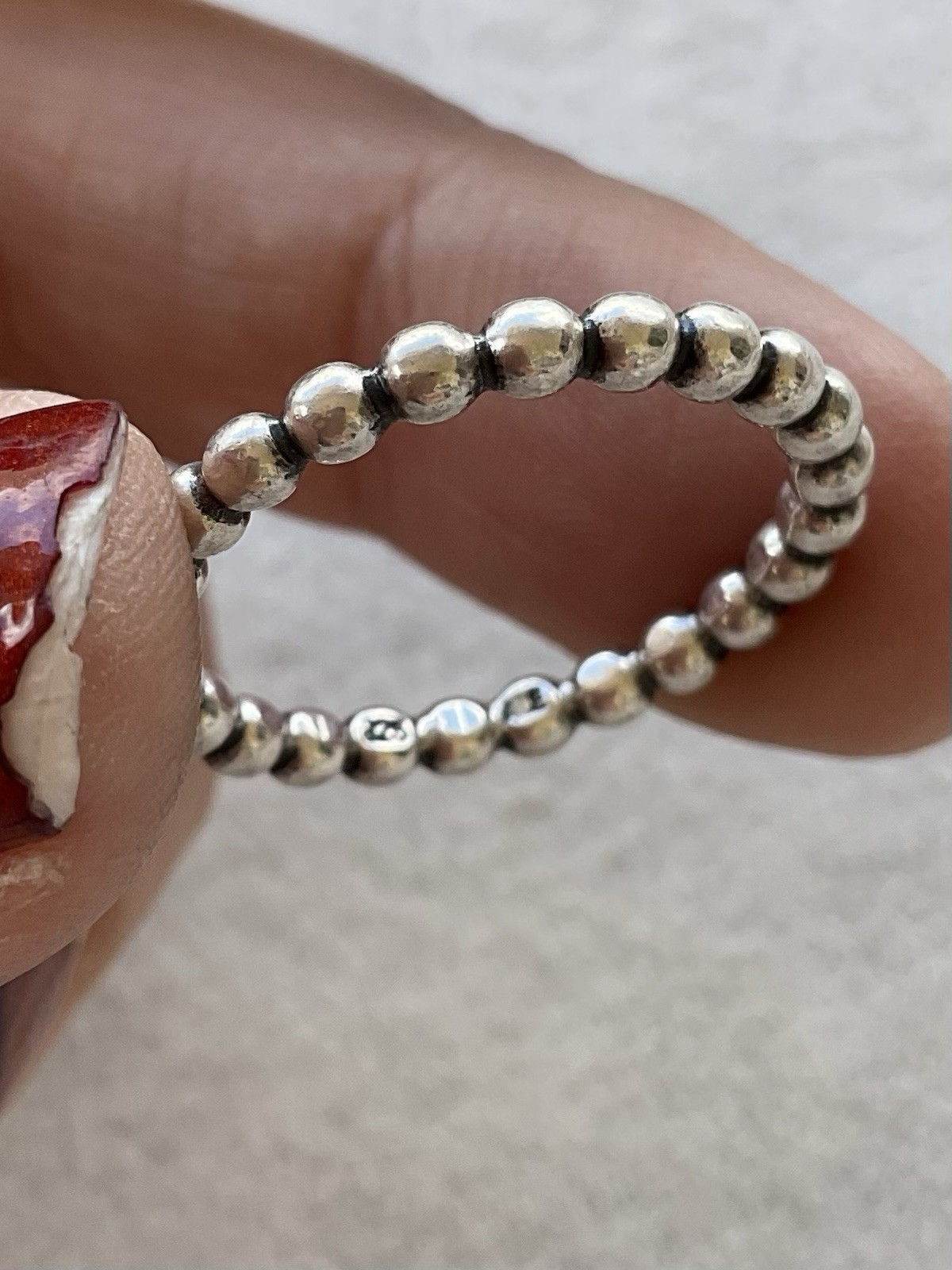 Pandora ALE 925 Sterling Silver Stackable Bubble … - image 2