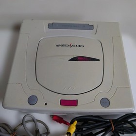 SEGA Saturn HST-0014 Console Set with Controller AV Cable Power Cord CD