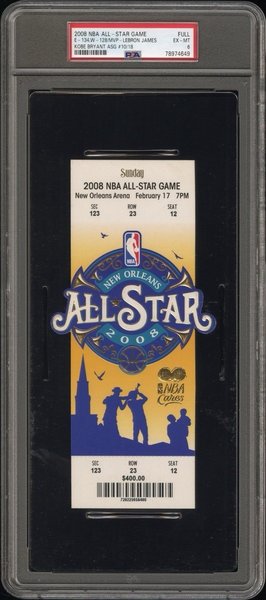 2008 NBA ALL-STAR GAME MVP LEBRON JAMES KOBE BRYANT ASG #10/18
