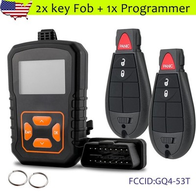 Program DIY w/ 2 Key Fob For 2013 2014 2015 2016 2017 Dodge Ram 1500 2500 3500