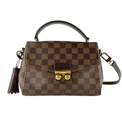 Echte LOUIS VUITTON Damier Ebene Croisette Handtasche Schultertasche N53000 -...