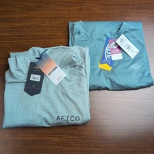 AFTCO Yurei + Adapt HD Mens Medium M Fishing Shirts- Lot Of (2) - FREE SHIP! 