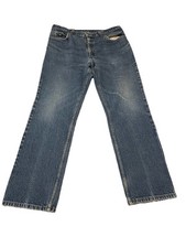 Vintage Lee Jeans Mens 38x32 Blue 100 Cotton Denim Straight Leg Made In USA