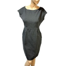 Quince Ultra Stretch Ponte Cap Sleeve Dress Womens Size XL Charcoal Sustainable