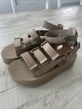 Teva Women Sz 8 Flatform Mevia Sandal Gladiat...