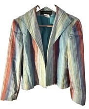 vintage Harve Benard blazer Striped Green Size 6