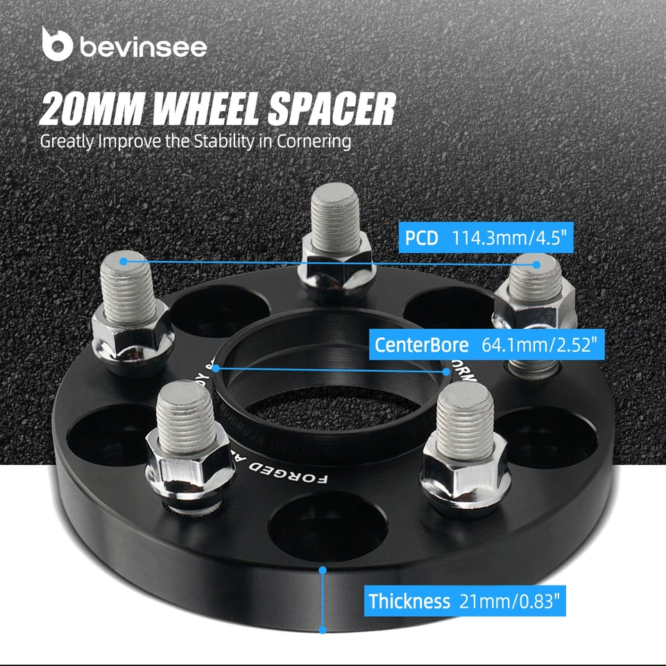 2pcs 20mm Hubcentric Wheel Spacer For Tesla Model 3 RWD AWD Standard/Long Range - Imagem 3 de 4