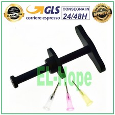 PISTONE SIRINGA STANTUFFO IN METALLO PER DISPENSER FLUSSANTE FLUX + KIT 3 AGHI