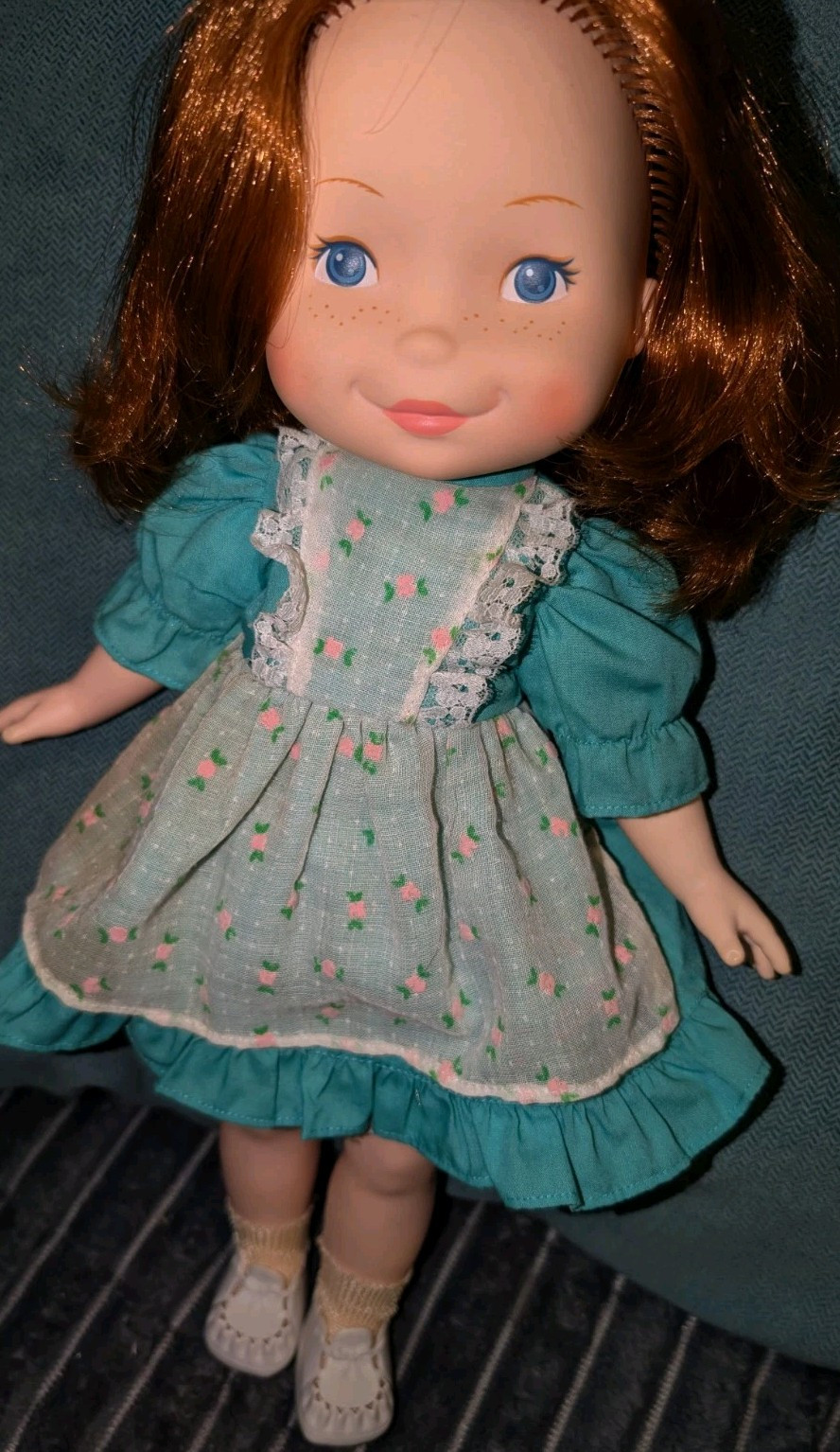 Vintage 1985 Fisher Price My Friend Becky Doll Red Hair & Freckles As Shown