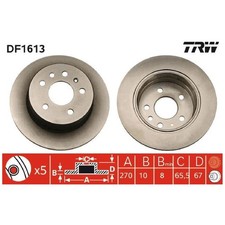 2x Bremsscheibe hinten für Opel Omega A V87 Senator B V88 | 26209809