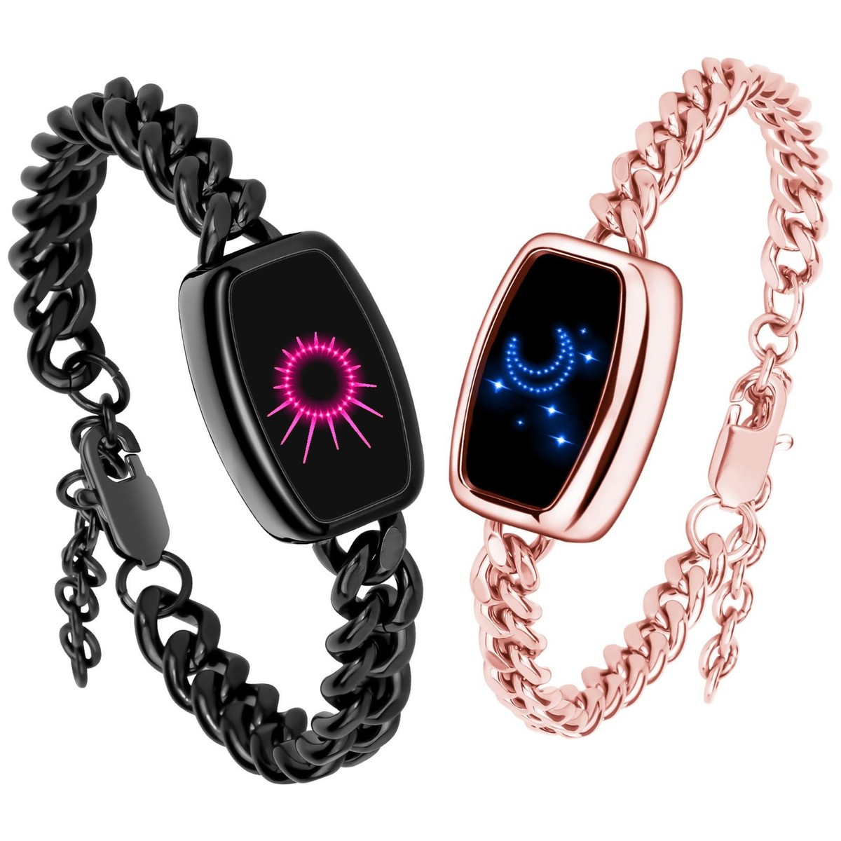 Long Distance Touch Bracelets,Vibration & Light up Couples