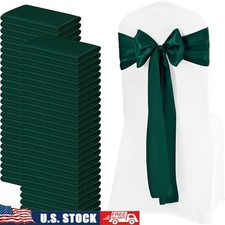 Satin Chair Sash 72 Pack Washable Wedding Party Banquet Decor DIY Craft New