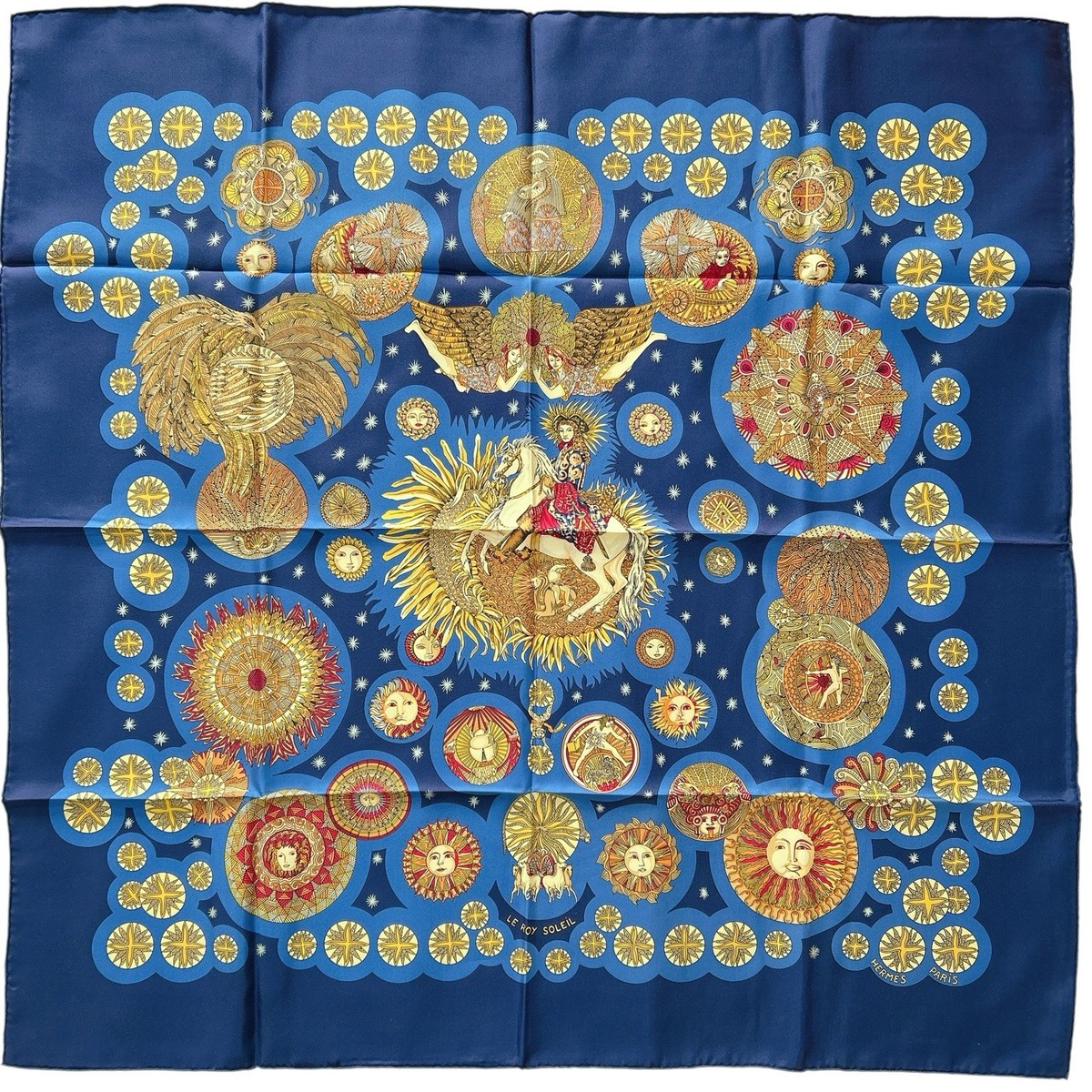 VTG HERMES Carre 90 Silk Scarf 