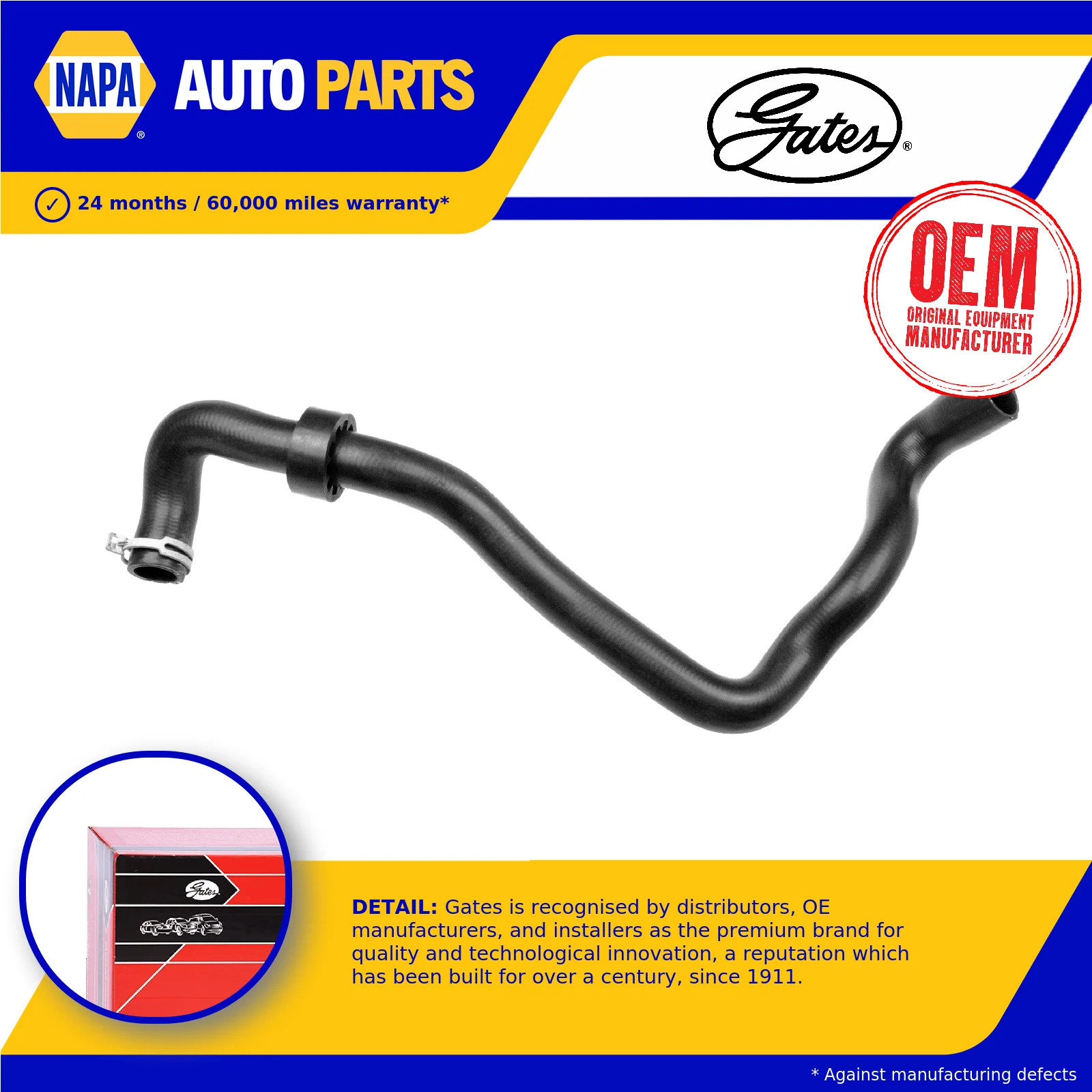 Radiator Hose 05-3944 Gates Coolant 215015253R 215018337R 427553944 Quality New