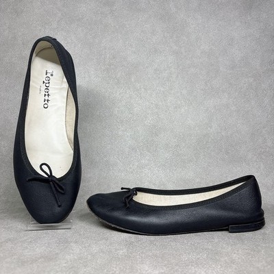 Repetto ballet shoes black flat shoes 37.5
