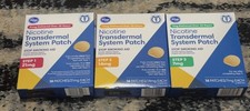 Kroger nicotine transdermal system patch step 1 step 2 step 3, exp 06/2026