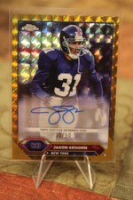 2023 Topps Composite Jason Sehorn #TCA-JSE Chrome Geometric Gold Auto /50 Giants