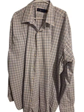 RALPH LAUREN POLO 3XLT 3TGL BLUE/WHITE OXFORD BUTTON DOWN  PONY NICE LONG-SLEEVE