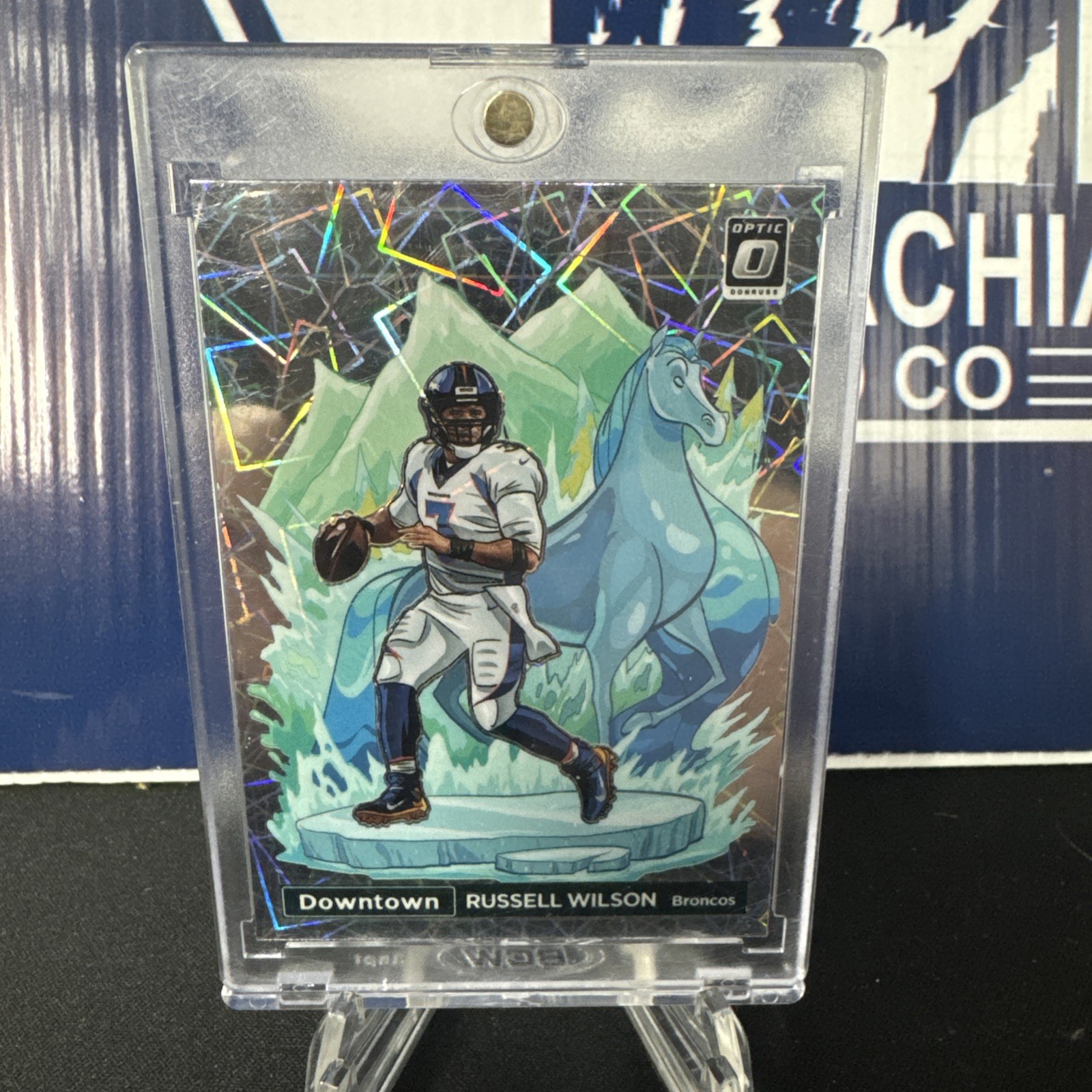 2022 Panini Donruss Optic Football Russell Wilson Downtown SSP #DT-RW Broncos